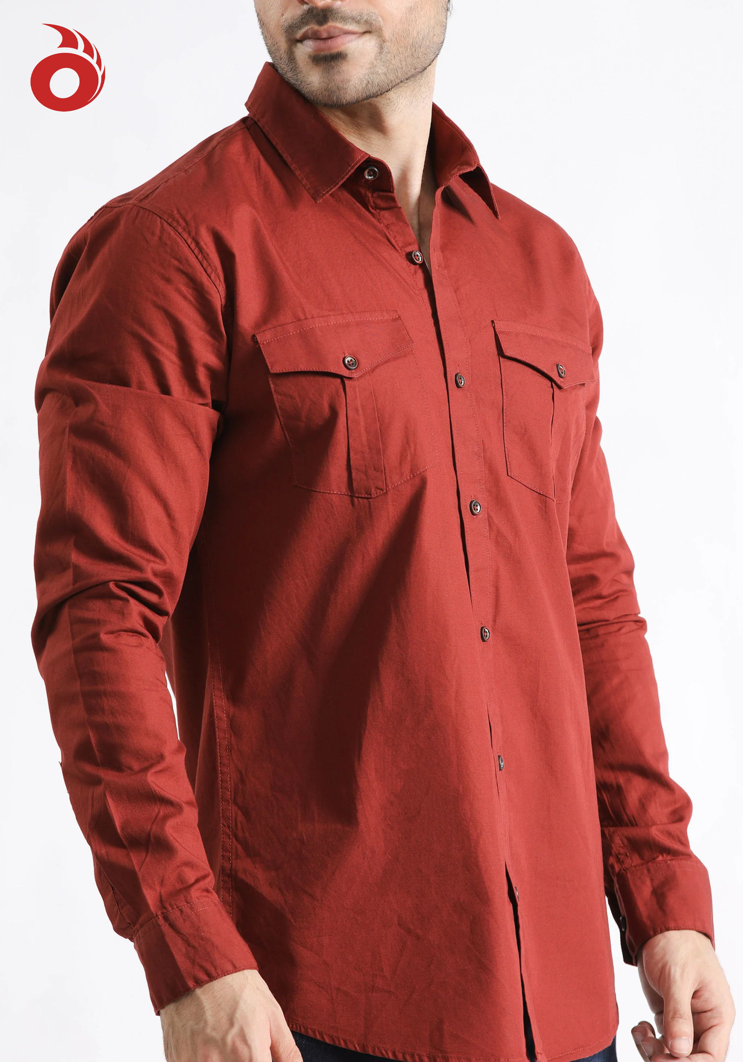 Maroon Casual Shirt